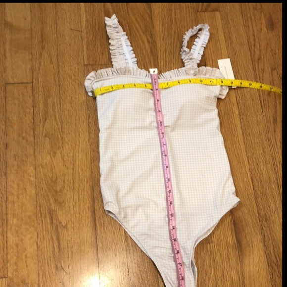 Millie Ruffled One-Piece Swimsuit.BISCUIT GINGHAM XS - Picture 8 of 8